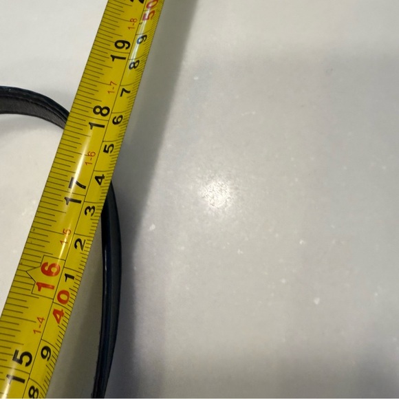 Tory Burch Robinson Black Pebbled Leather Tote  Double Zip Handbag/crossbody - Picture 15 of 16